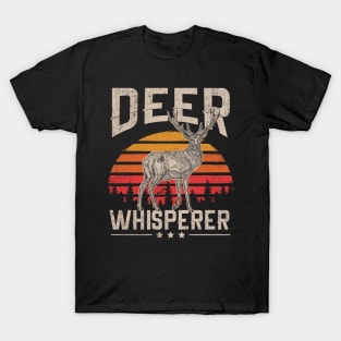 Retro Vintage Style Deer Hunting Whisper Gift For Hunter T-Shirt